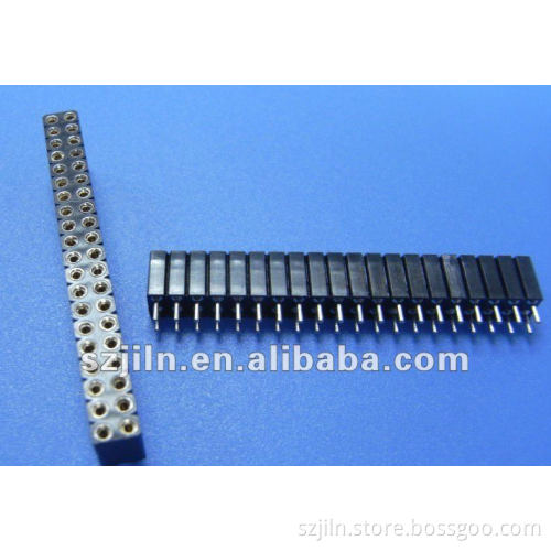 2.54mm*7.0mm Round sip socket 30 pin connector with straight